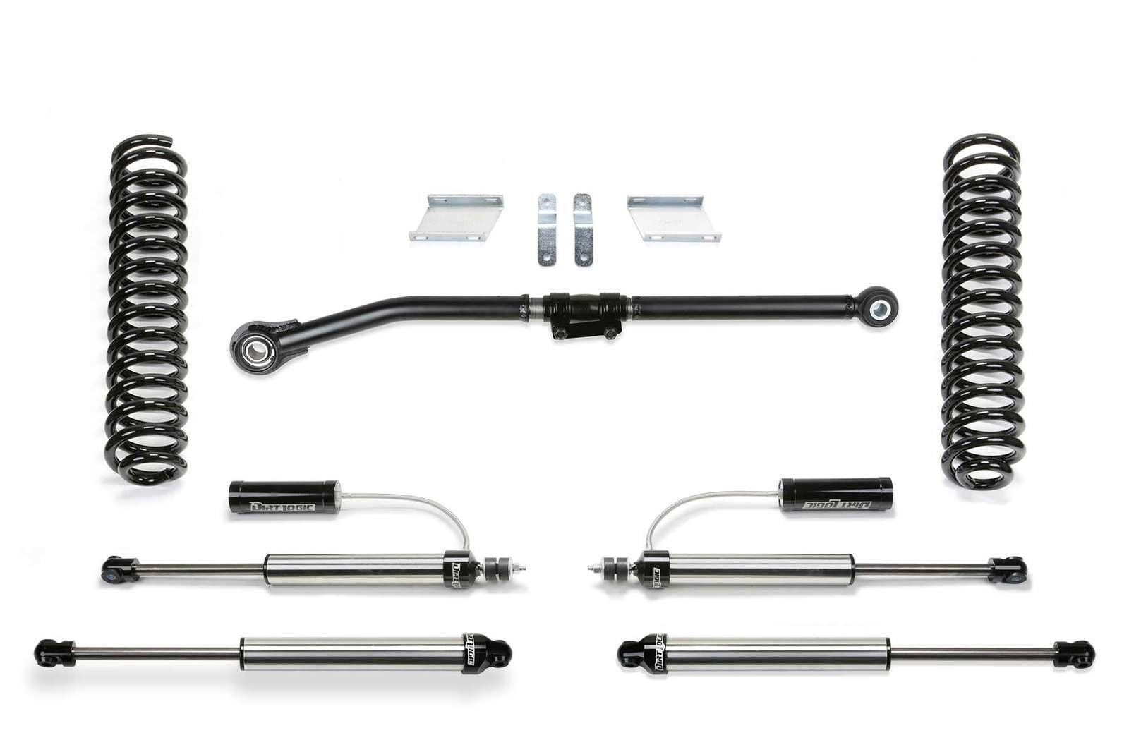 Fabtech 2.5" Basic Lift Kit w/Front Dirt Logic 2.25 Shocks w/Reservoir & Rear 2.25 Shocks for 2017-2024 Ford F350 Super Duty 4WD w/2.5" lift
