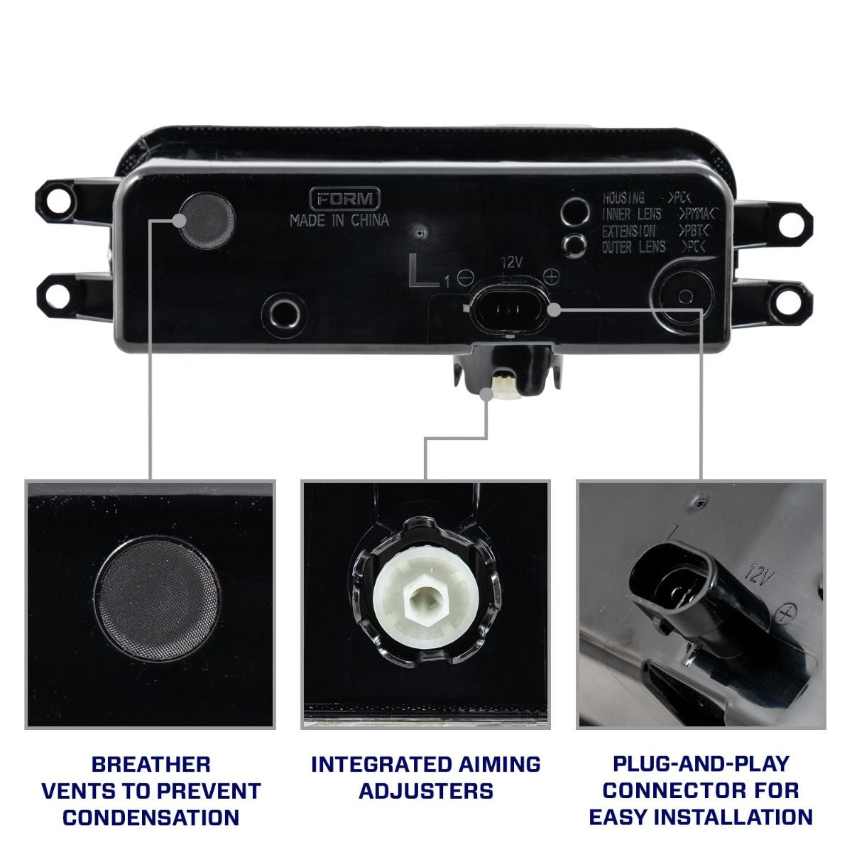 LED Fog Lights (pair) for 2025+ Toyota 4Runner