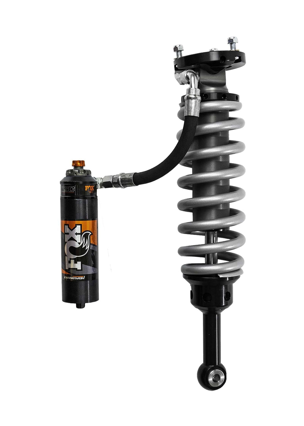 Fox 2.5 Performance Elite Adjustable Coilover w/ Reservoir Front Pair for 2005-2023 Toyota Tacoma 4WD RWD w/2" lift Requires UCA