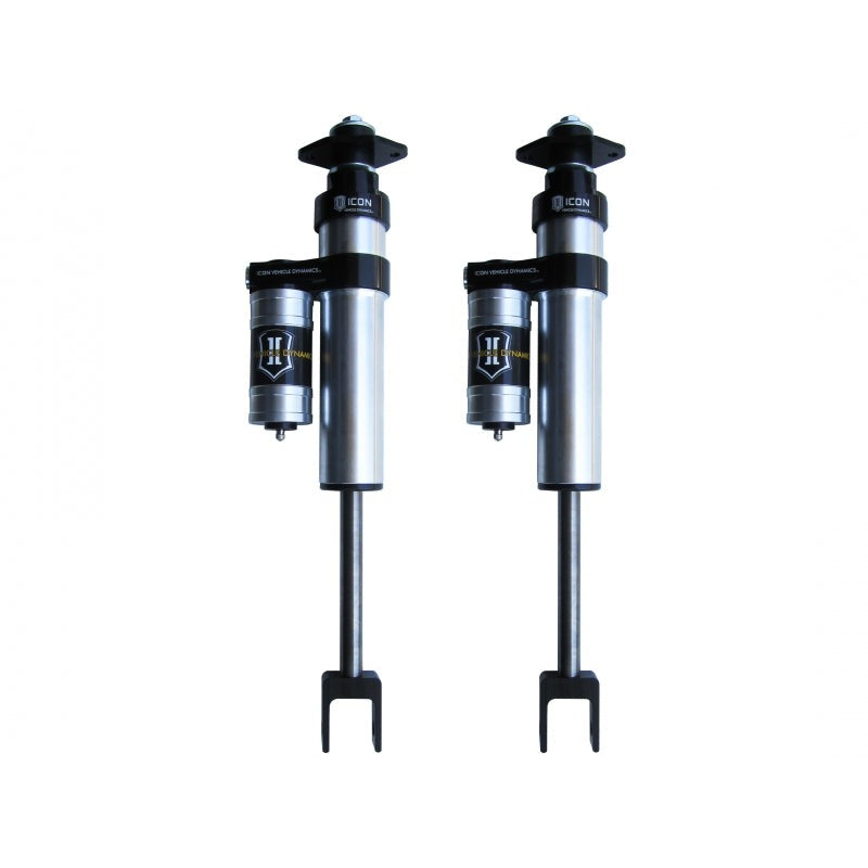 Icon 2.5 Piggyback Reservoir Shocks Pair for 2011-2016 Chevrolet Silverado 2500 w/6-8" lift