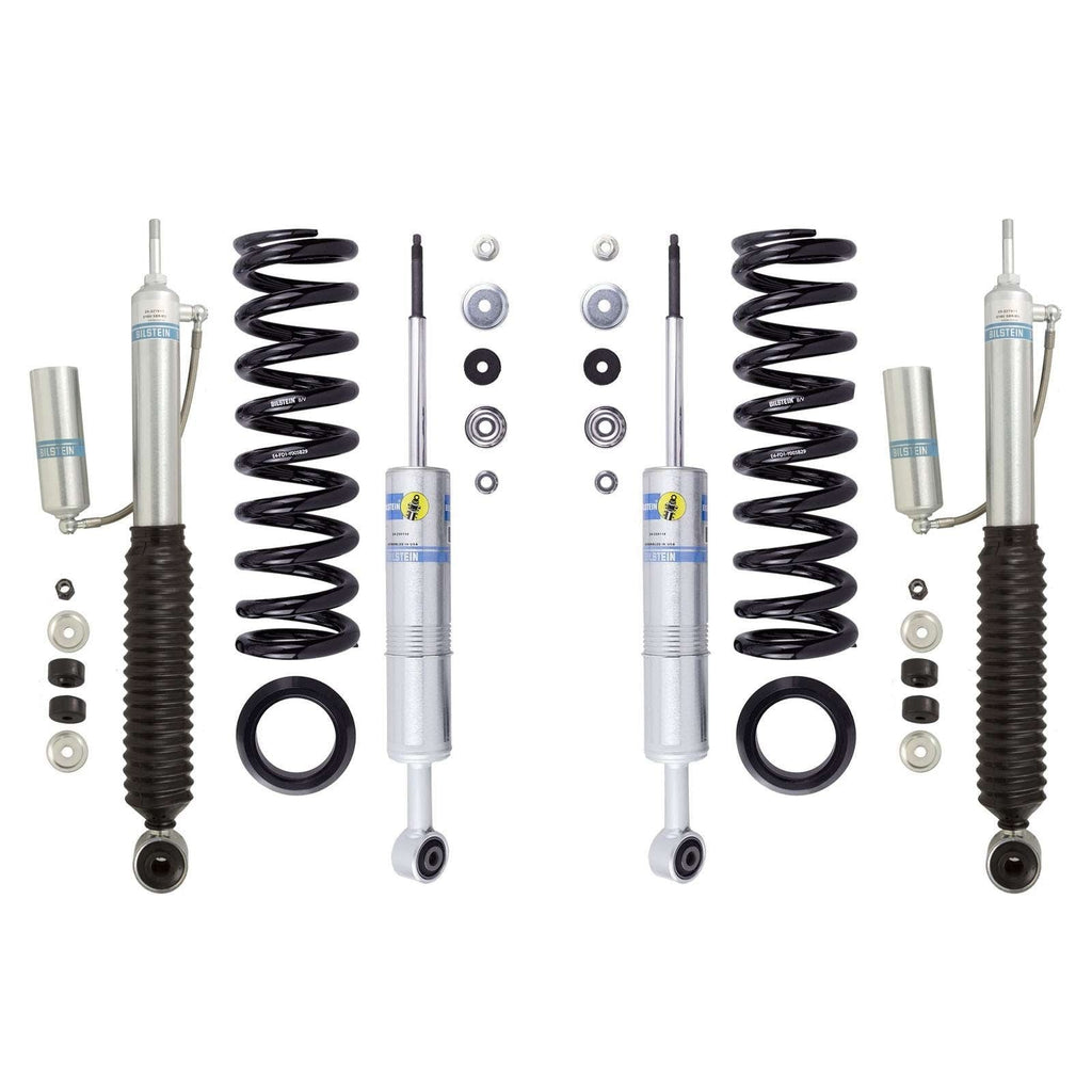 Bilstein 6112 Strut & Spring + Rear 5160 Reservoir Shocks Set for 2010-2024 Lexus GX460 4WD w/1.7-3.2" lift Front Heavy Load