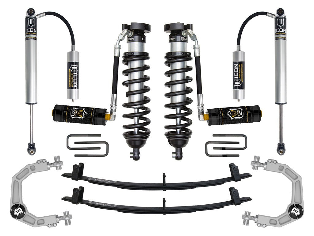 Icon 0-3" Stage 5 Suspension System w/Billet UCA Kit for 1995-2004 Toyota Tacoma 4WD