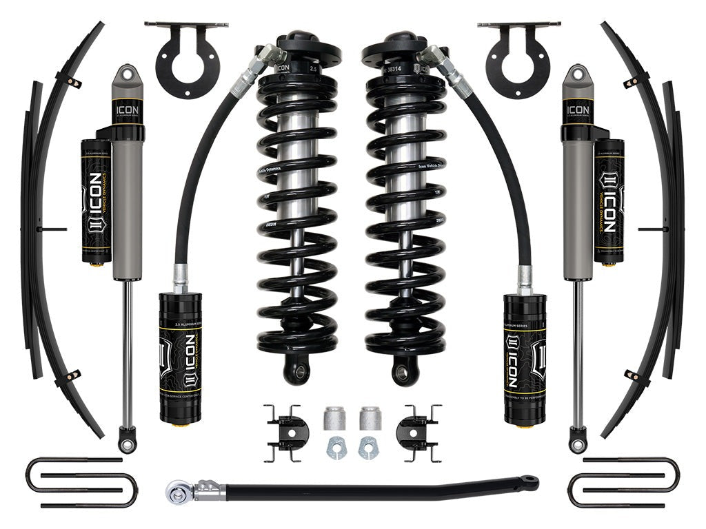 Icon 2.5-3" Stage 3 Coilover Conversion System w/Expansion Pack Kit for 2011-2016 Ford F350 Super Duty 4WD Diesel