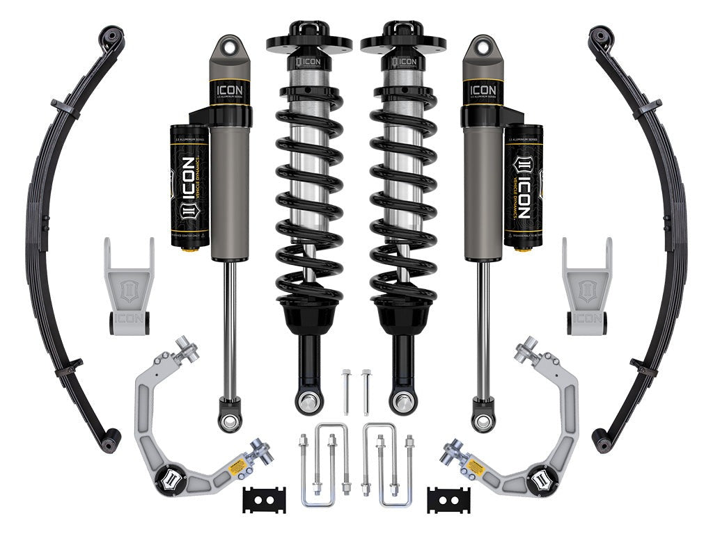 Icon 2.5-3" Stage 2 Suspension System w/Billet UCA Leaf Pack Kit 2021-2026 Ford F-150