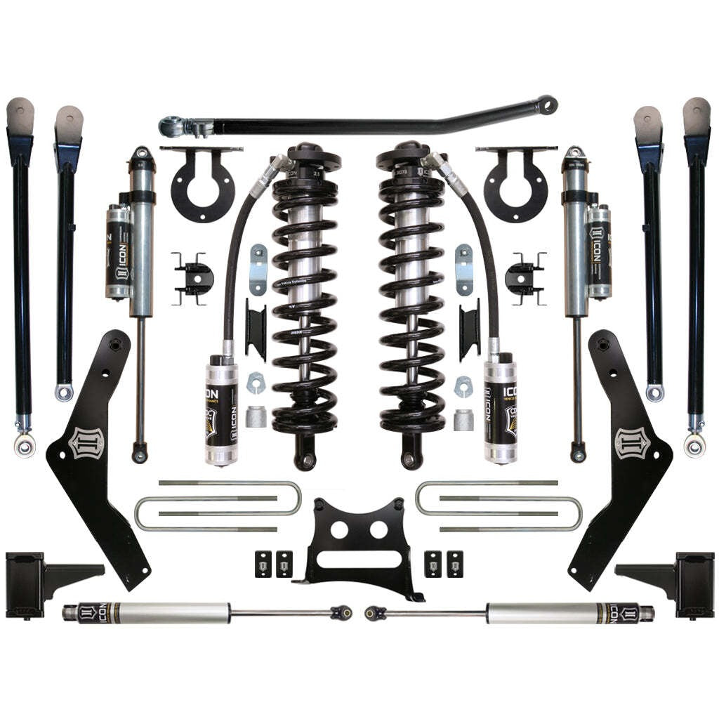 ICON K63135 Stage 5 Coilover Conversion System Ford F250/F350 4-5.5" Lift