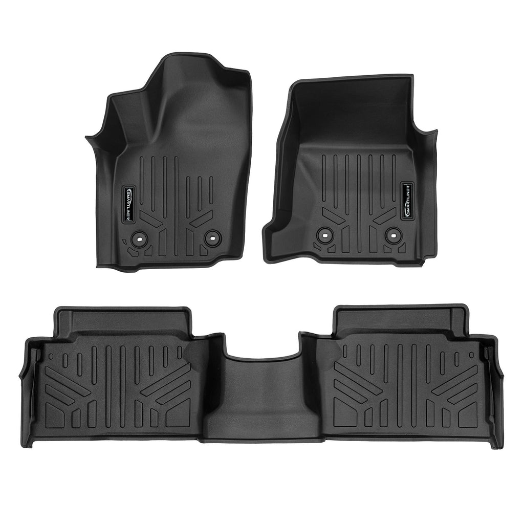 SMARTLINER All Weather Custom Fit Floor Liner fits 2024+ Toyota Tacoma Hybrid Double Cab with Carpet