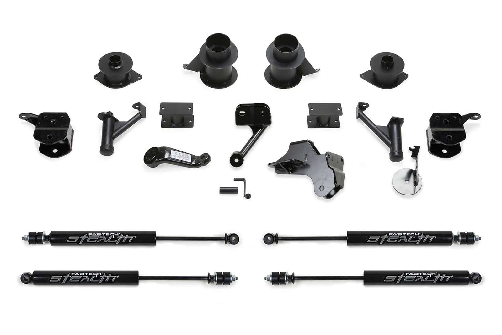 Fabtech 5" Basic Lift Kit w/Coil Spacers & Stealth Shocks for 2019-2024 Ram 2500 4WD w/5" lift