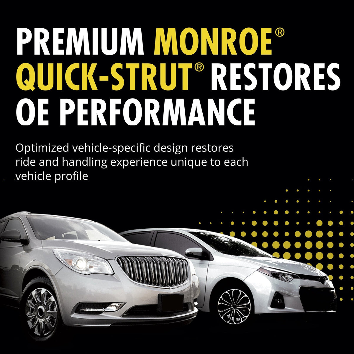 Monroe 471582 Front Left Quick-Strut Complete Strut Assembly BMW 325i