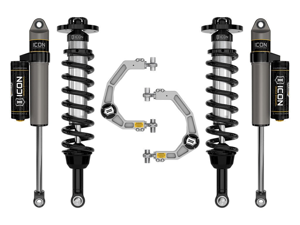 Icon 2.5-3" Stage 2 Suspension System w/Billet UCA Kit 2021-2026 Ford F-150