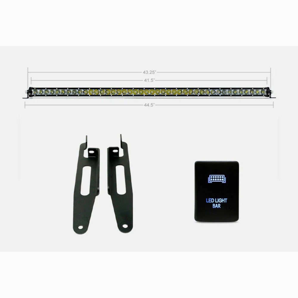 Single Row Spot Economy Roof Rack Lighting Kit 2005-2023 Toyota Tacoma