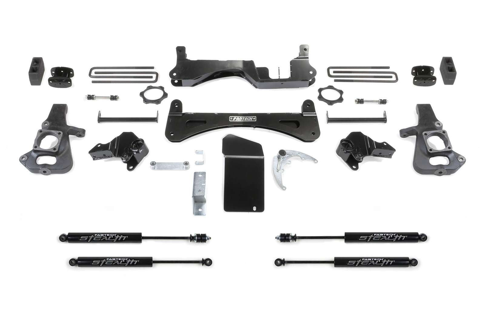Fabtech 6" RTS System w/Stealth Shocks Kit for 2007-2010 Chevrolet Silverado 3500 HD 4WD RWD w/6" lift
