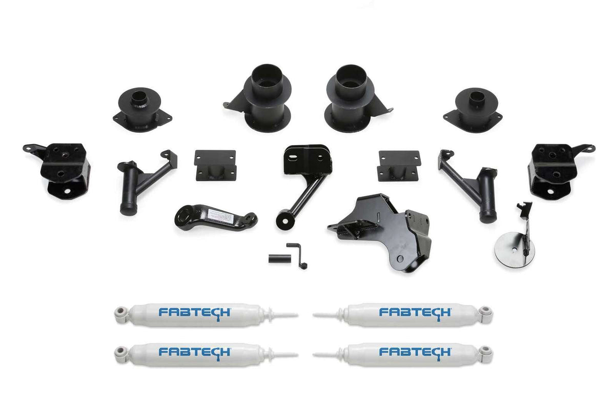 Fabtech 5" Basic Lift Kit w/Coil Spacers & Performance Shocks for 2019-2024 Ram 2500 4WD w/5" lift