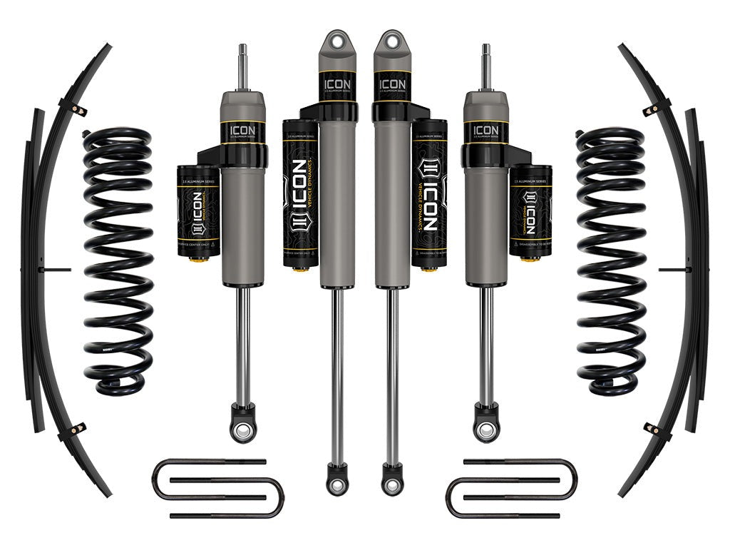 Icon 2.5" Stage 3 Suspension System w/Expansion Pack Kit for 2011-2016 Ford F250 Super Duty 4WD Diesel Crew Cab Pickup