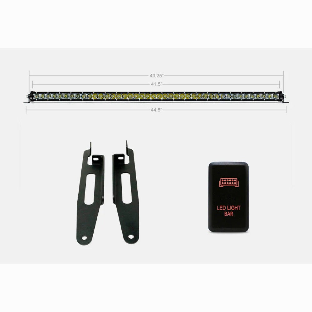 Single Row Spot Economy Roof Rack Lighting Kit 2005-2023 Toyota Tacoma