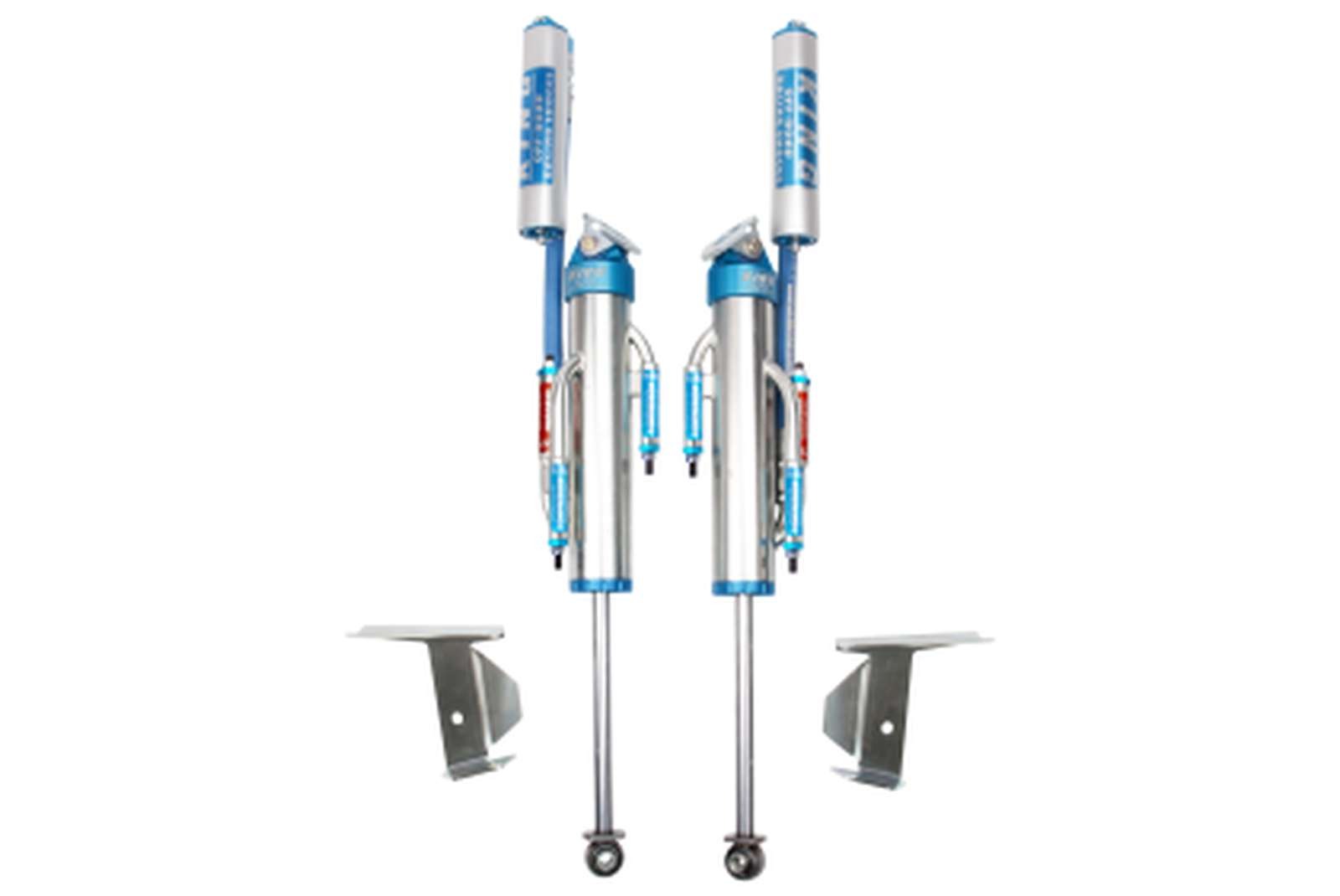 King Shocks 2.5 Performance w/ 3 Tube Bypass Reservoir Shocks Rear Pair for 2007-2018 Jeep Wrangler JK 4WD