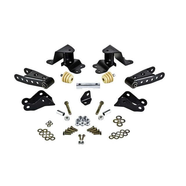 Belltech 6505 Leaf Spring Hanger Lowering Kit 4" Drop Leaf Spring Shackle & Hanger Kit (Front Hanger/Rear Shackle)