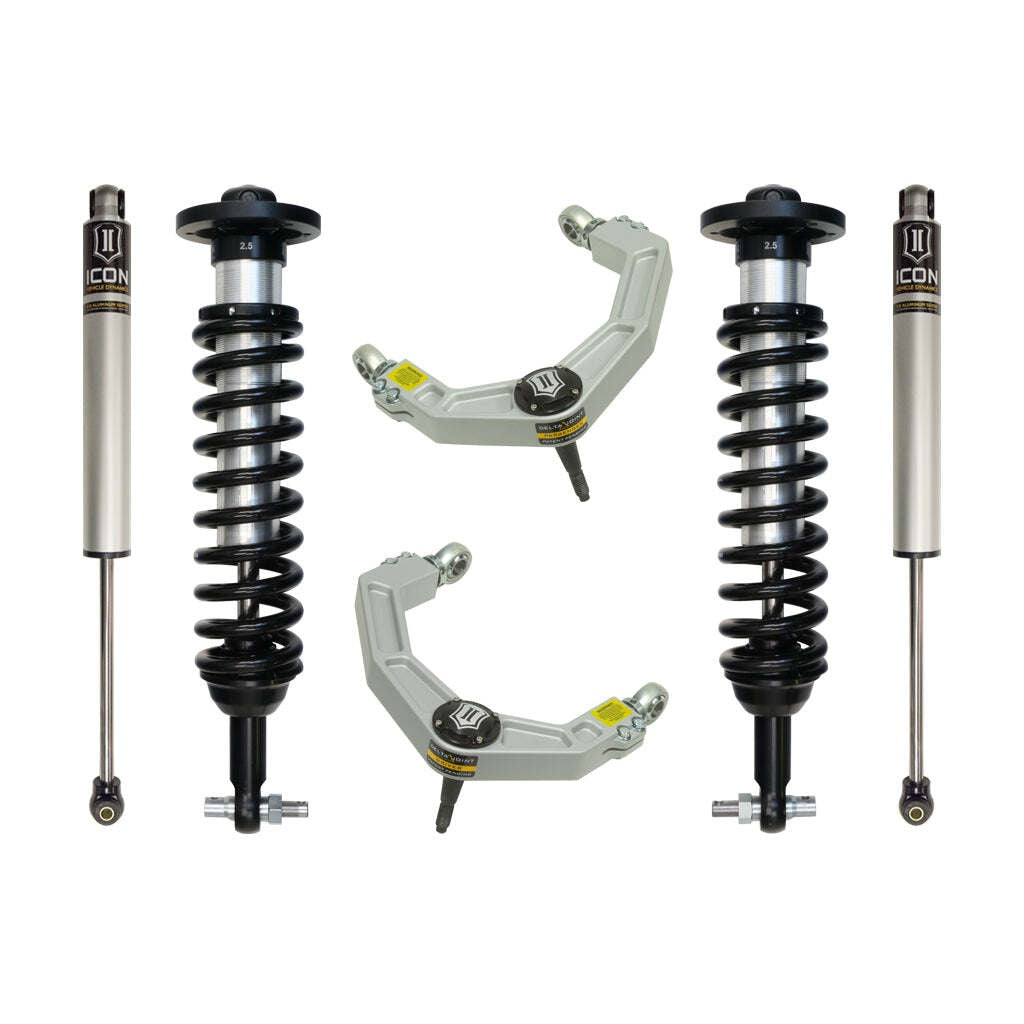 ICON K93072 Stage 2 Suspension System Billet UCA Ford F150 2WD 0-2.63" Lift