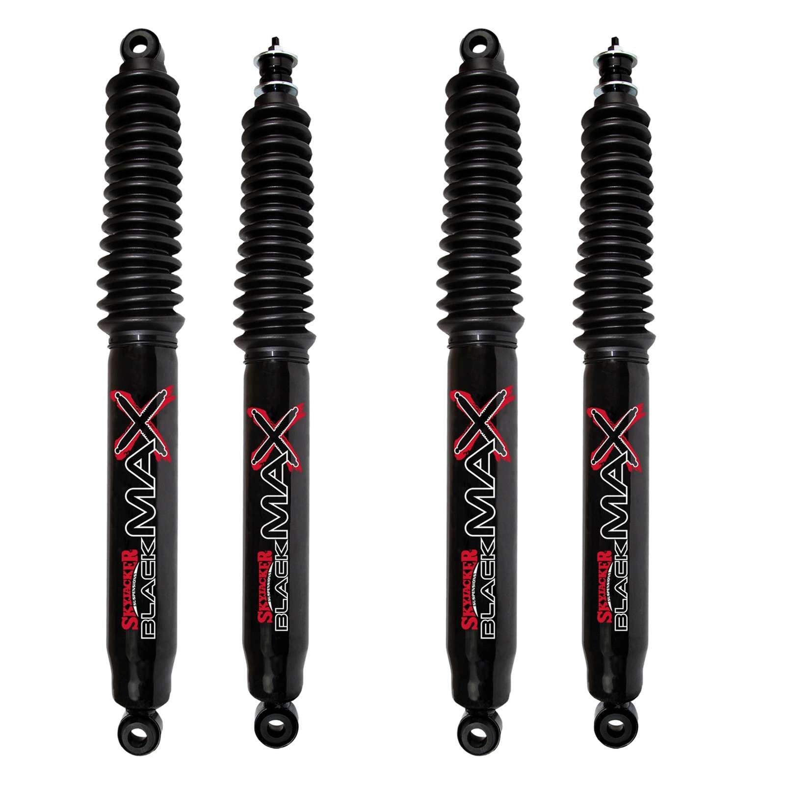 Skyjacker Black MAX Hydro Shocks Set for 1983-1997 Ford Bronco II 4WD RWD