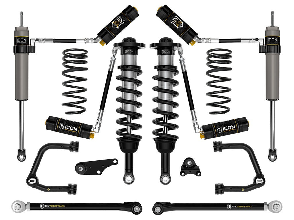 Icon 1.25-3" Stage 8 Suspension System Tubular Overland Coils Rear Kit for 2024-2025 Toyota Tacoma 4WD
