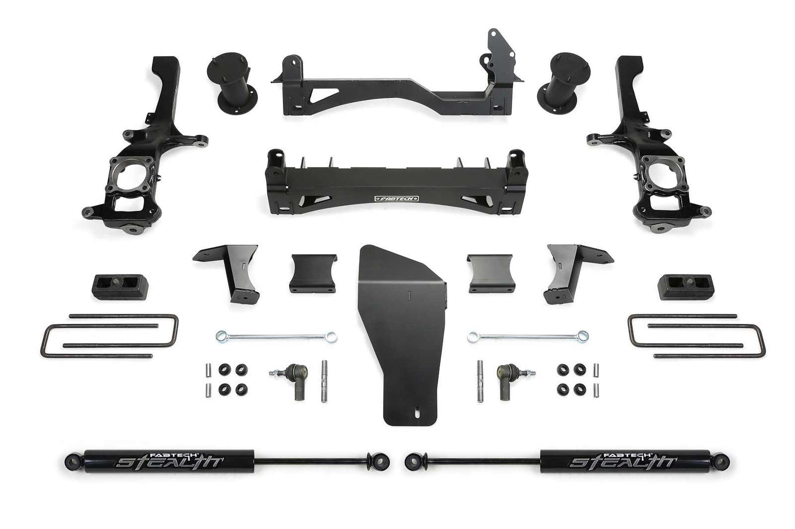 Fabtech 6" Basic System w/Rear Stealth Shocks Kit for 2016-2024 Nissan Titan XD 4WD w/6" lift