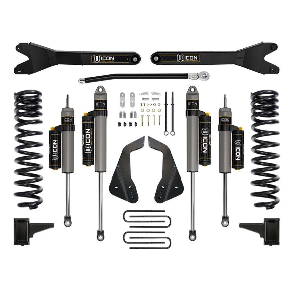 ICON K64503R Stage 4 Suspension System w/Radius Arm Ford F250/F350 4.5" Lift