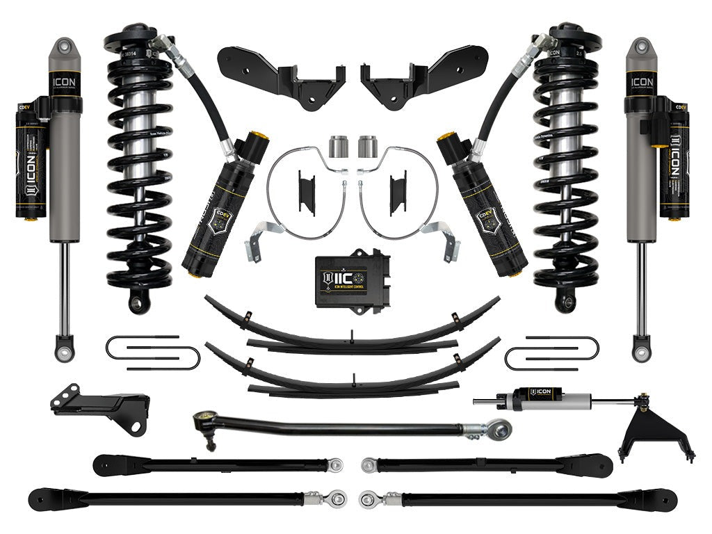 Icon 4-5.5" Stage 8 Coilover Conversion System w/Expansion Packs Kit for 2023-2025 Ford F250 Super Duty Diesel