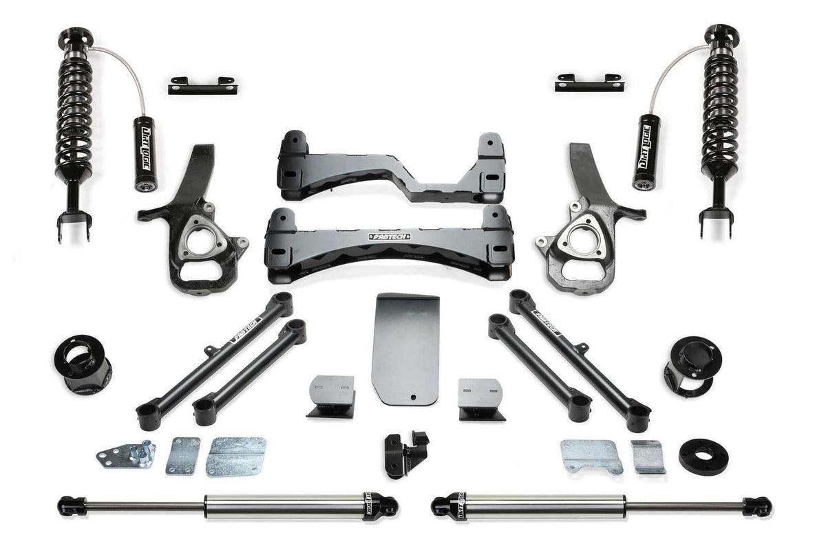 Fabtech 6" Performance System w/Front Dirt Logic 2.5 Coilovers w/Reservoir & Rear 2.25 Shocks Kit for 2019-2024 Ram 1500 4WD w/6" lift