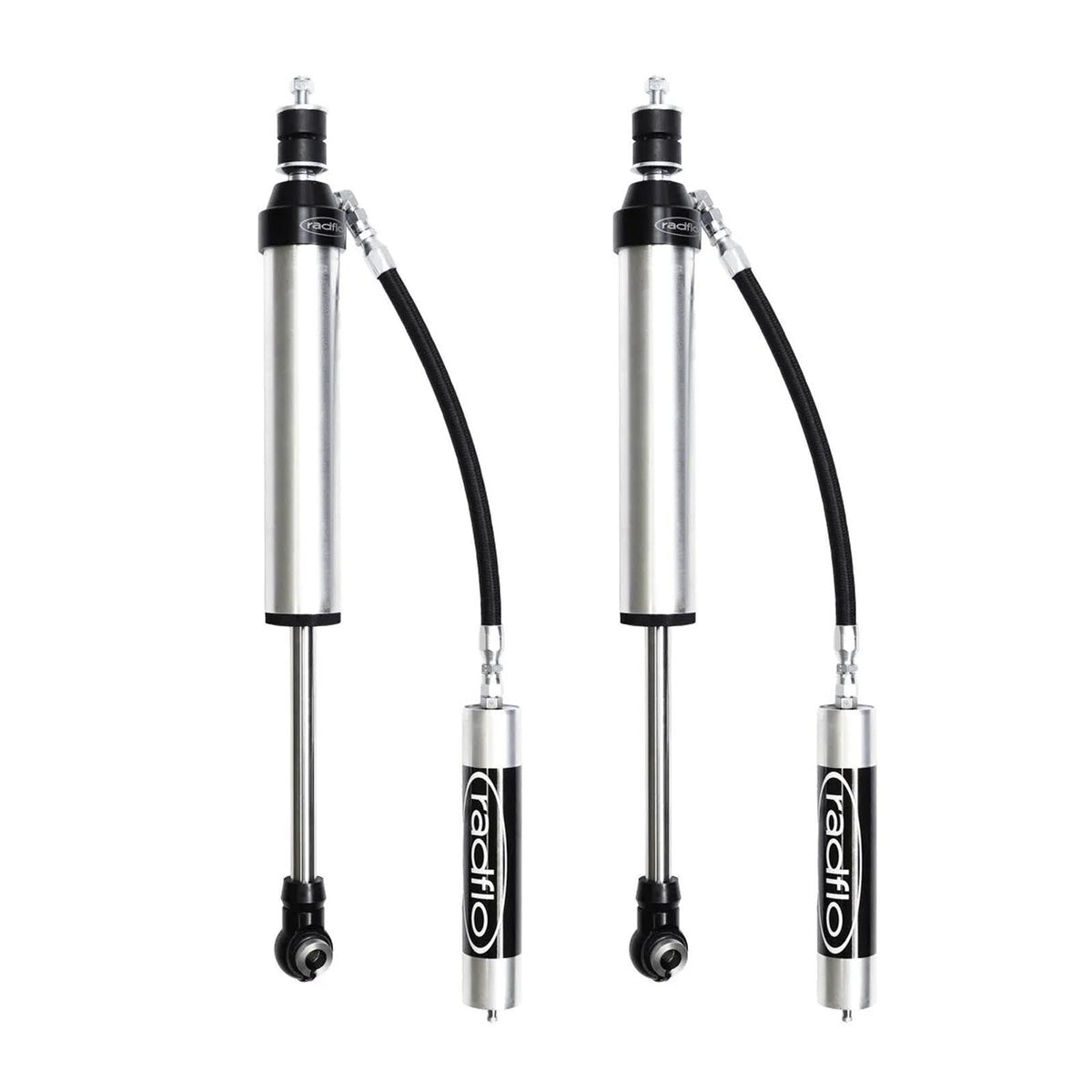 Radflo 2.5 600R Shocks + Remote Reservoir Shocks for 2005-2023 Toyota Tacoma Rear