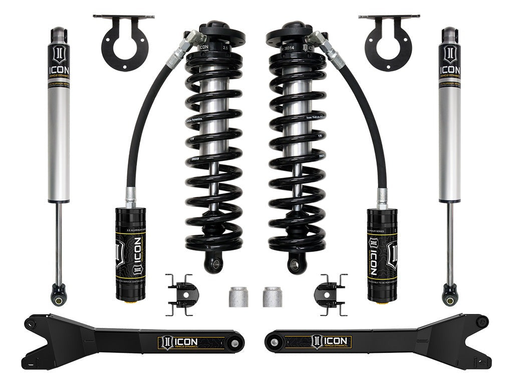 Icon 2.5-3" Stage 1 Coilover Conversion System w/Radius Arms Kit for 2023-2026 Ford F350 Super Duty Diesel