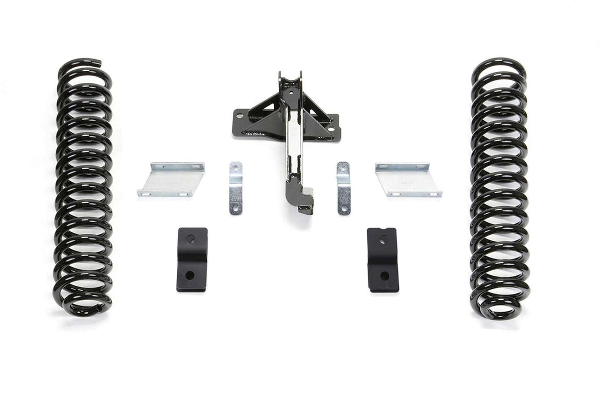 Fabtech 2.5" Budget Lift Kit w/Front Shocks Extension Brackets for 2017-2024 Ford F350 Super Duty 4WD w/2.5" lift