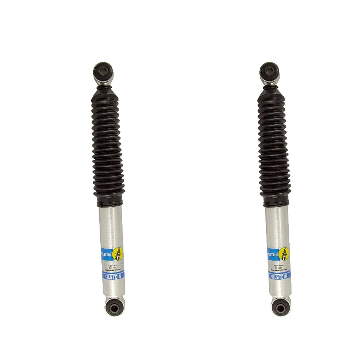 Bilstein 5100 Monotube Power Hop Damper Shocks Rear Pair for 2014-2023 Ram 2500 4WD RWD