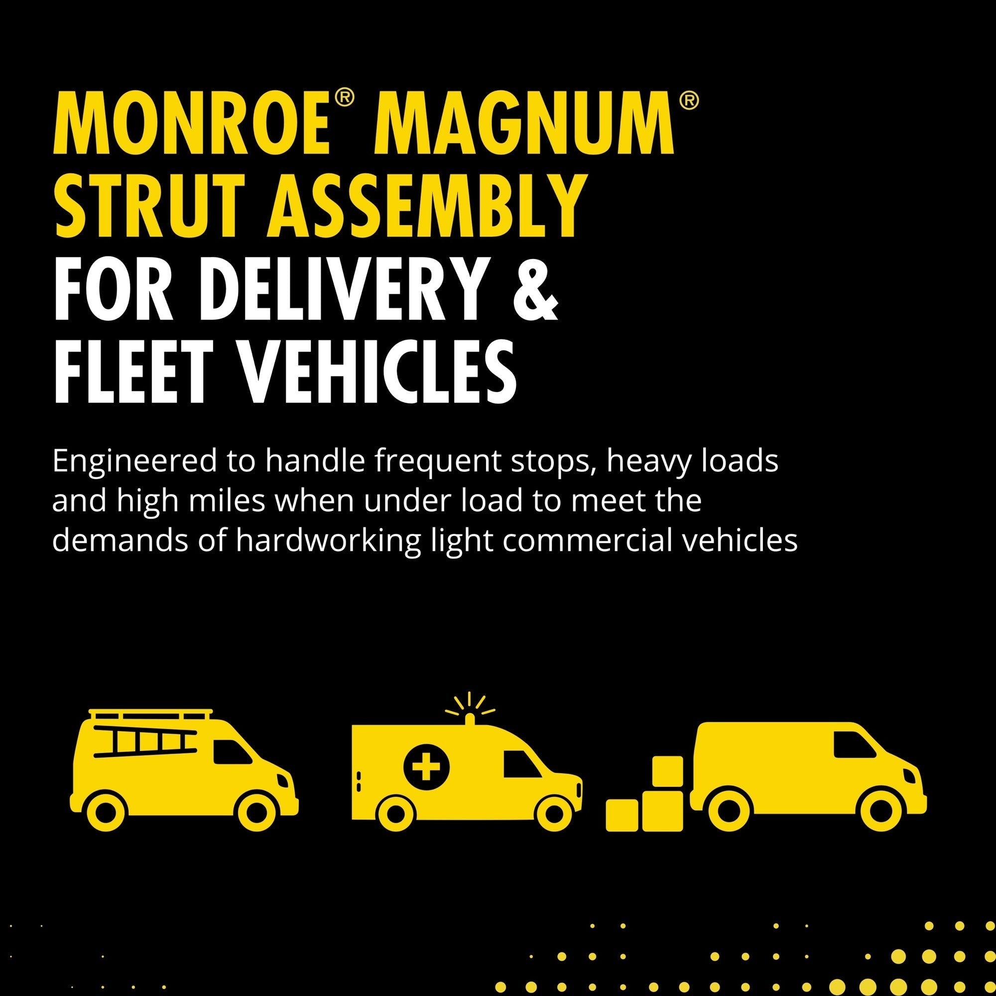 Monroe 153005 Front Magnum Loaded Complete Strut Assembly Ford Transit-150/250/350/350 HD