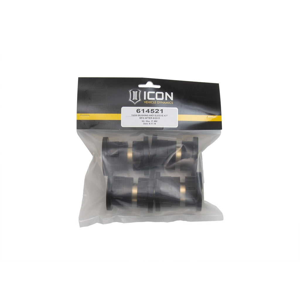 ICON 614521 UCA Replacement Bushing & Sleeve Kit Mfg After 8/2015 for ICON 78500