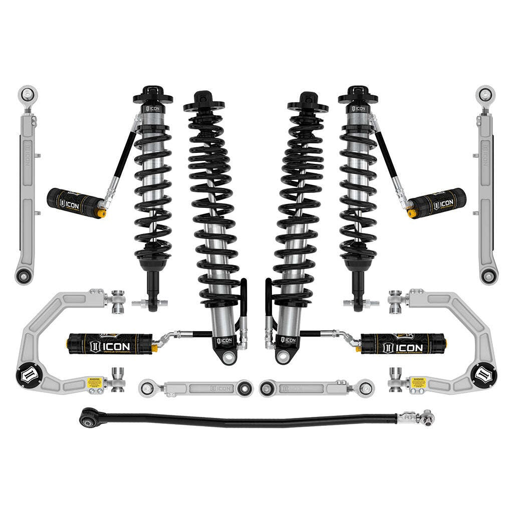 ICON K40007 Stage 7 Suspension System Billet UCA Ford Bronco Non-Sasquatch 3-4" Lift