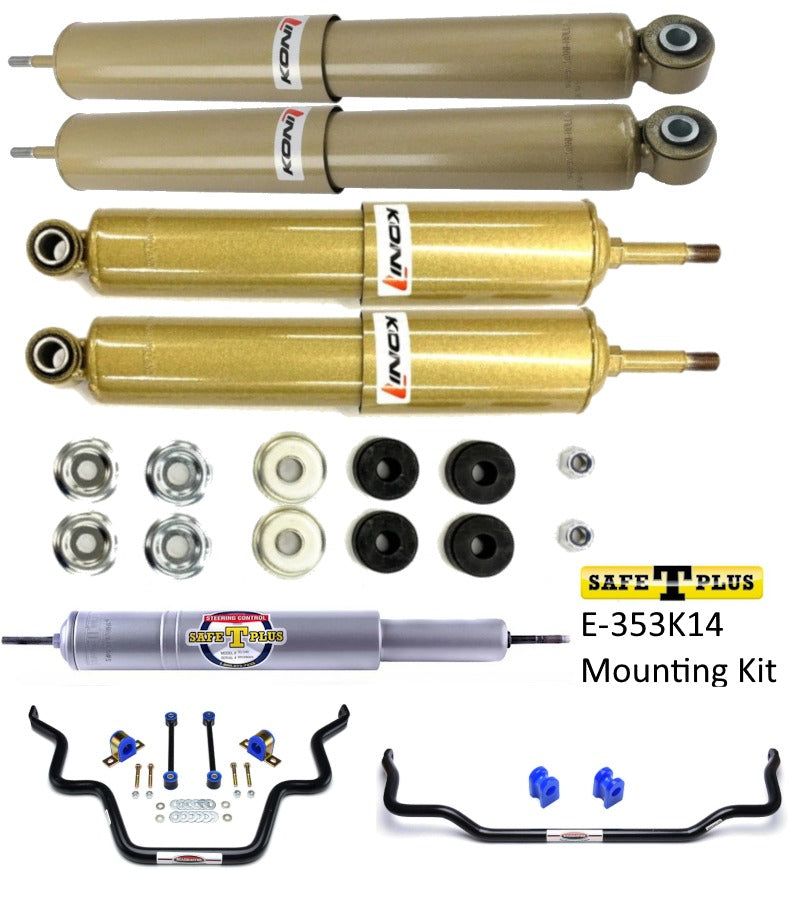 KONI FSD 4 RV Shock, Safe T Plus Steering Stabilizer, & Sway Bar Kit Ford E350/450 Chassis 09-Current