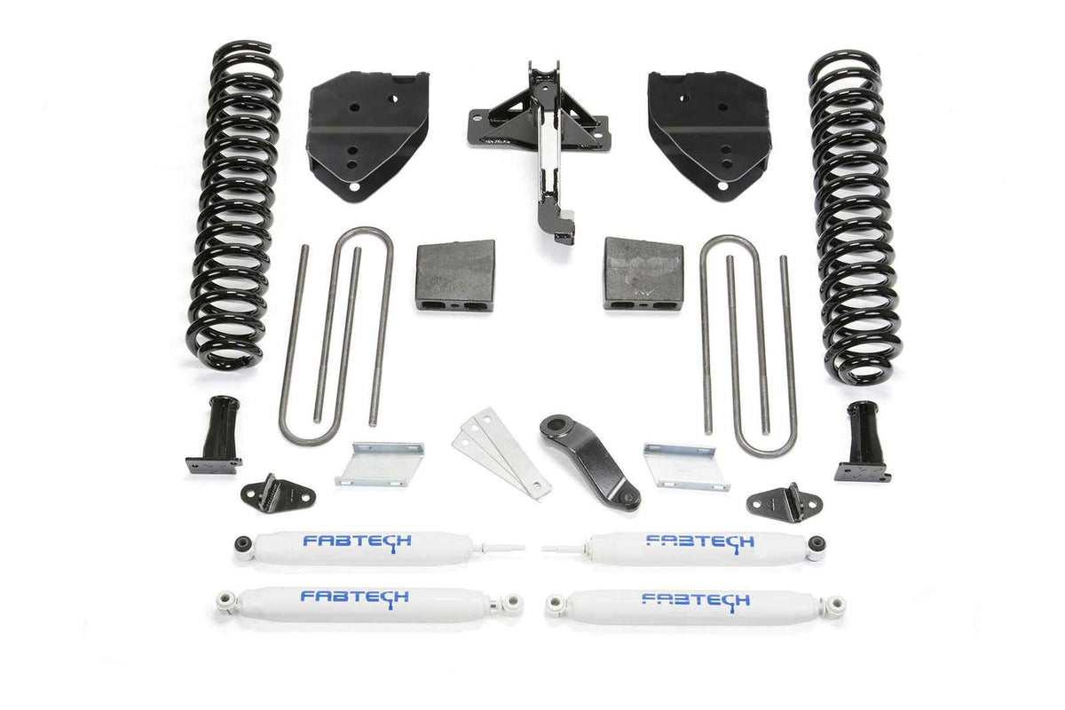 Fabtech 6" Basic System w/Performance Shocks Kit for 2017-2024 Ford F250 Super Duty 4WD w/6" lift