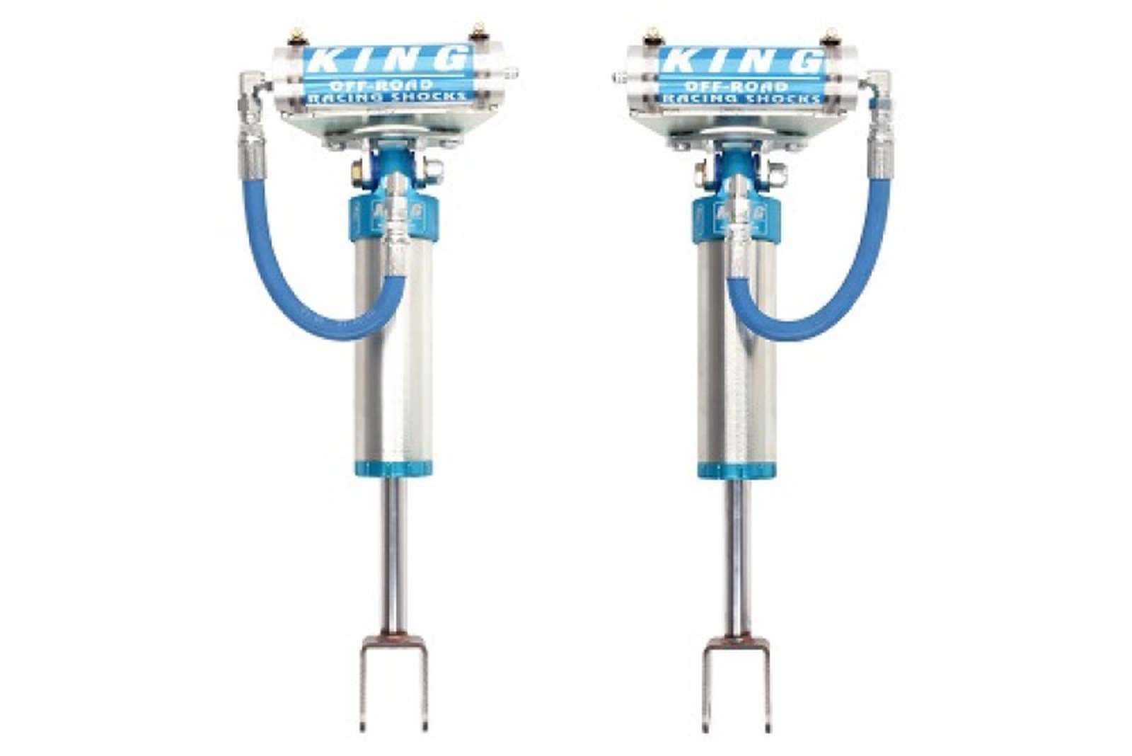King Shocks 2.5 Performance w/ Remote Reservoir Shocks Front Pair for 2011-2022 GMC Sierra 2500 HD 4WD w/0" lift
