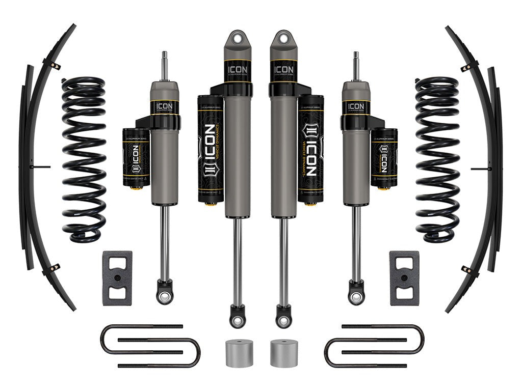Icon 2.5" Stage 2 Suspension System w/Expansion Pack Kit for 2023 Ford F250 Super Duty Diesel