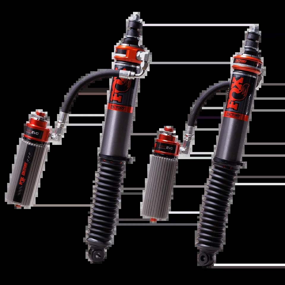 Fox 3.0 Factory Race Series Internal Bypass Reservoir Adjustable Shocks Rear Pair for 2024-2025 Toyota Tacoma