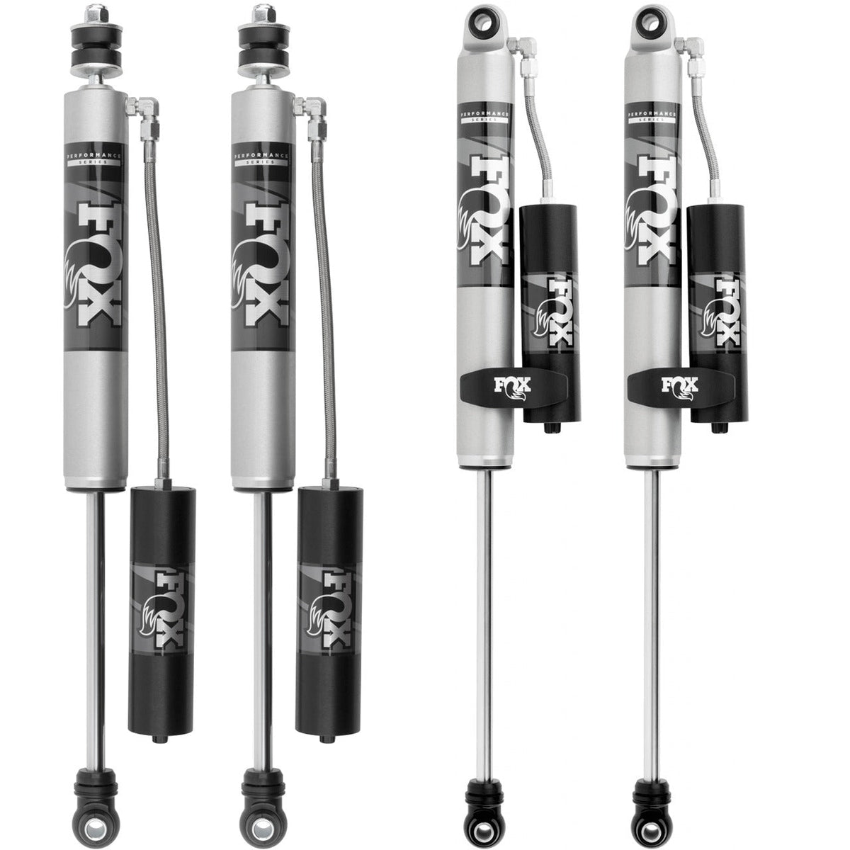 FOX Performance 2.0 Smooth Body Reservoir Shock Kit 0-1.5" Lift 985-24-161, 985-24-174