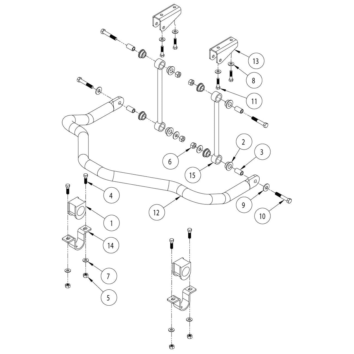 Roadmaster 1129-148 Rear Sway Bar