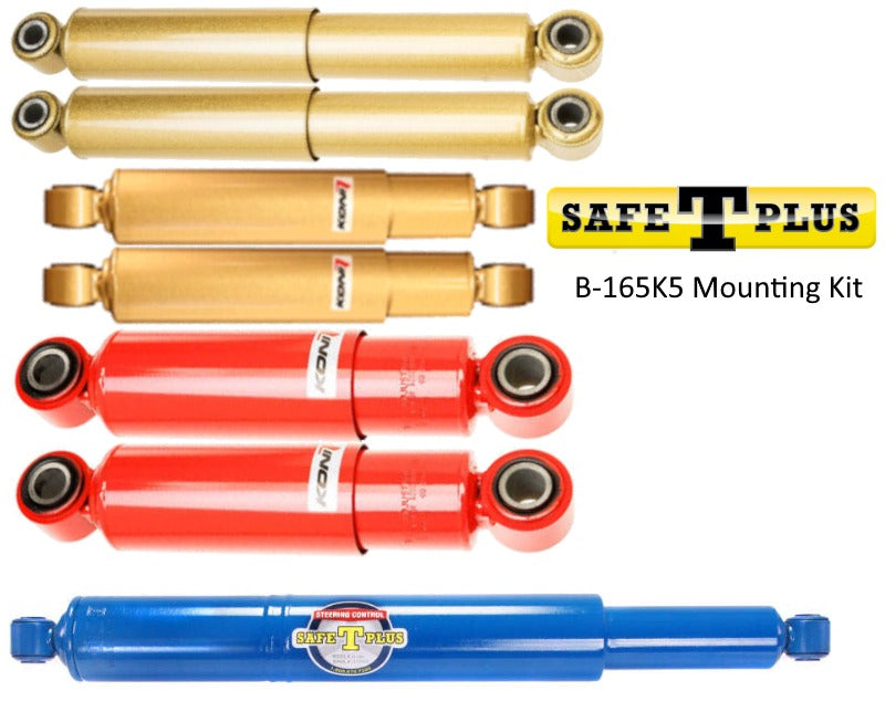 KONI Special D/FSD 6 RV Shock & Safe T Plus Stabilizer Kit Bluebird LX/LXi 2 1/4" Tie Rod 95-00 with steerable tag axle
