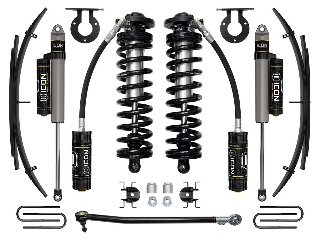 Icon 2.5-3" Stage 3 Coilover Conversion System w/Expansion Pack Kit for 2017-2019 Ford F350 Super Duty 4WD Diesel