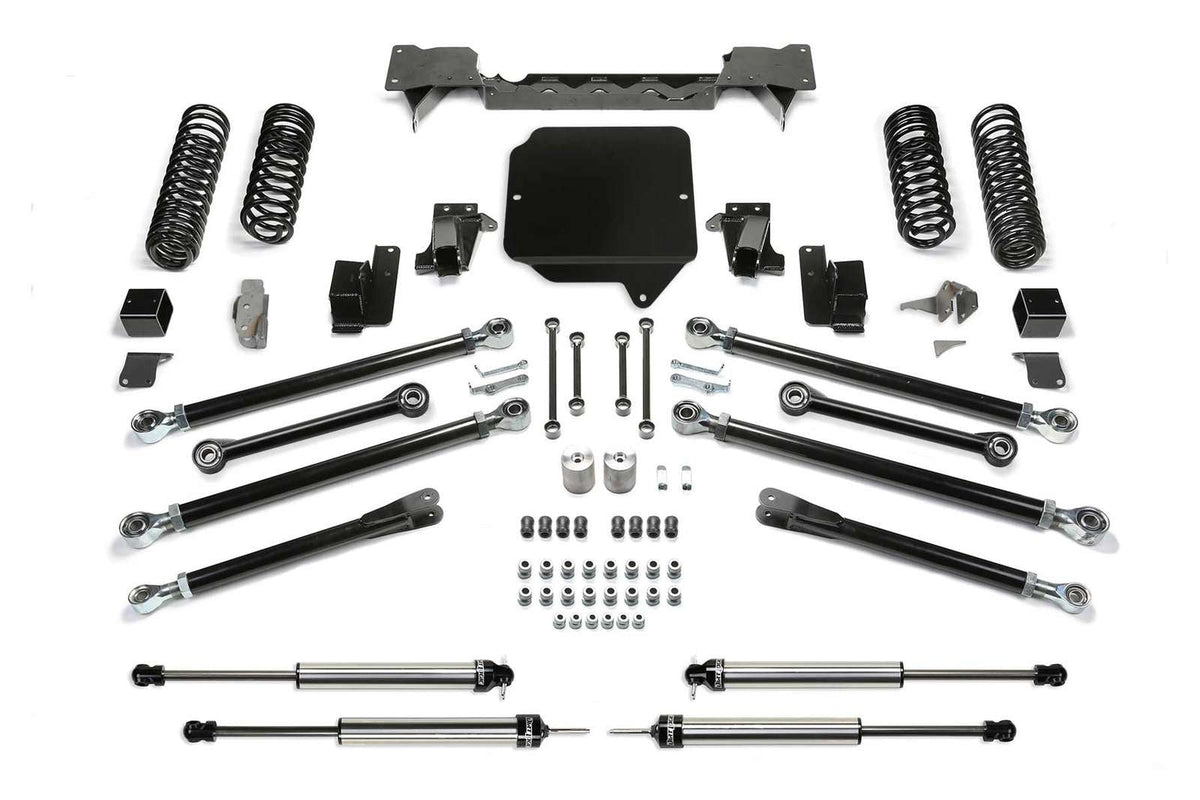 Fabtech 5" Crawler System w/Dirt Logic 2.25 Shocks Kit for 2018-2024 Jeep Wrangler JL 4WD w/5" lift