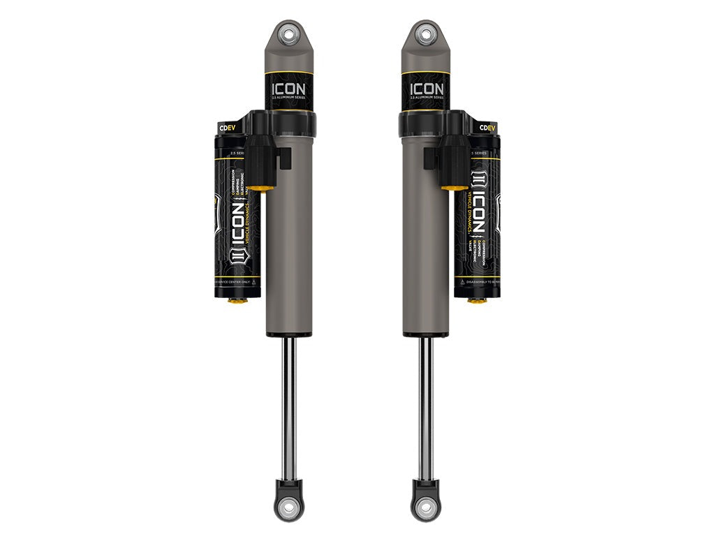 Icon 2.5 Piggyback Reservoir Shocks Rear Pair for 2017-2022 Ford F350 Super Duty 4WD