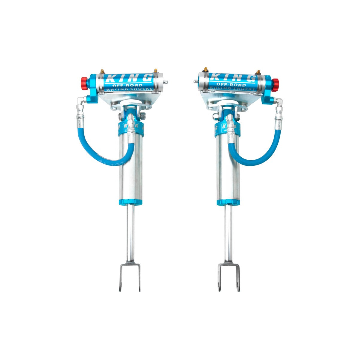 King 25001-302A Front 2.5 Remote Res. Shock w/Adjuster (Pair) Chevrolet Silverado 2500/3500/HD