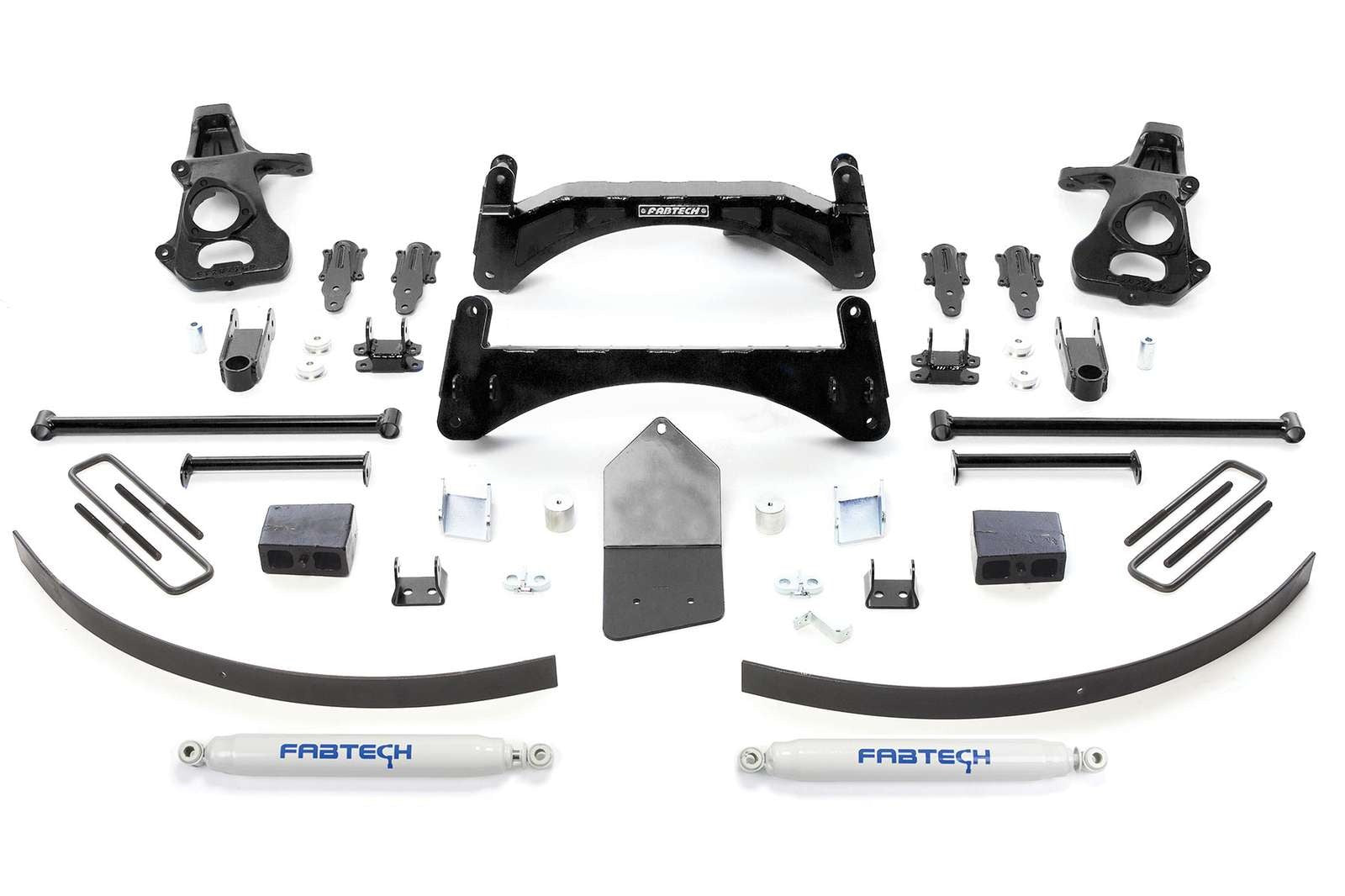 Fabtech 6" Basic System w/Performance Shocks Kit for 2007-2013 Chevrolet Silverado 1500 RWD w/6" lift