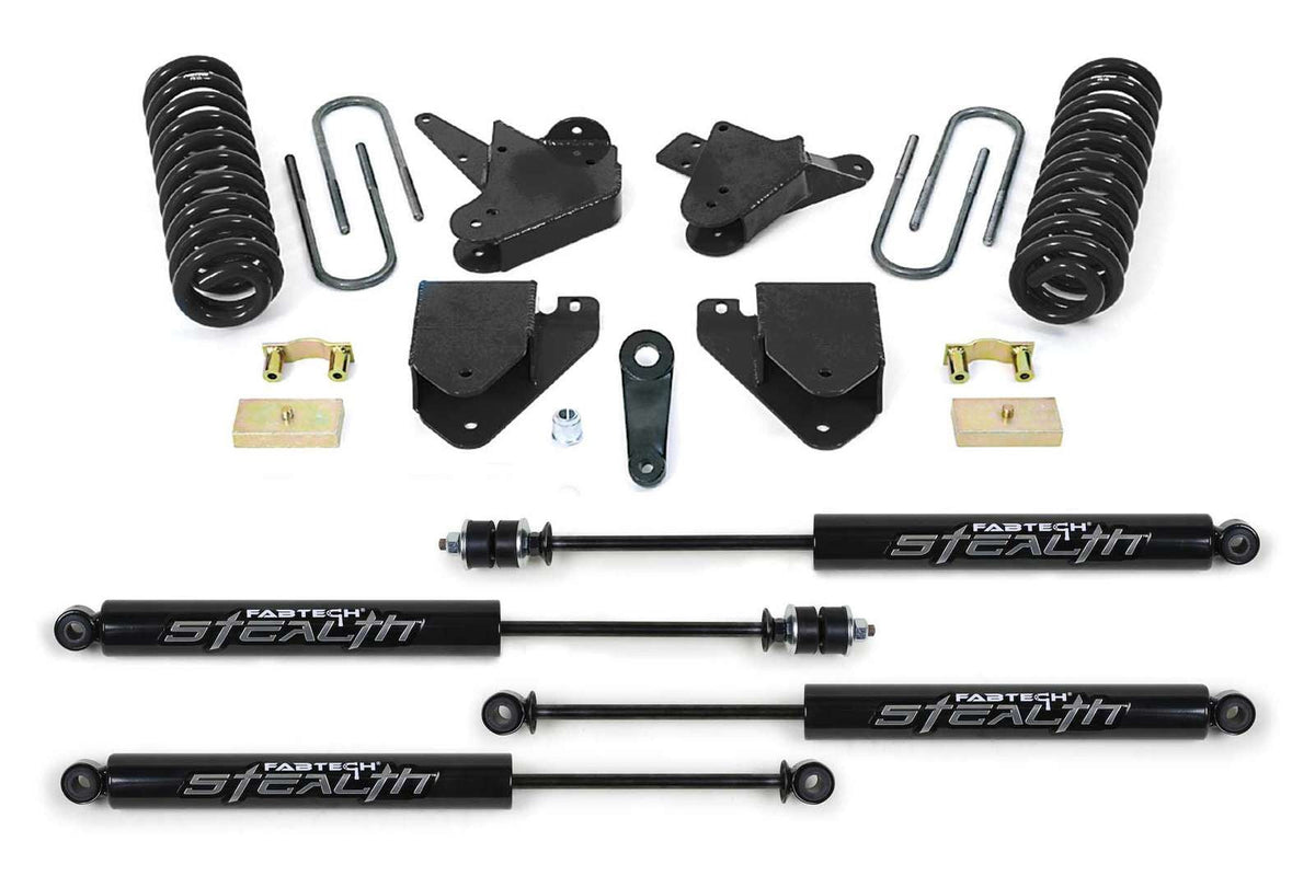 Fabtech 6" Basic System w/Stealth Shocks Kit for 1999-2016 Ford F250 Super Duty RWD w/6" lift Diesel