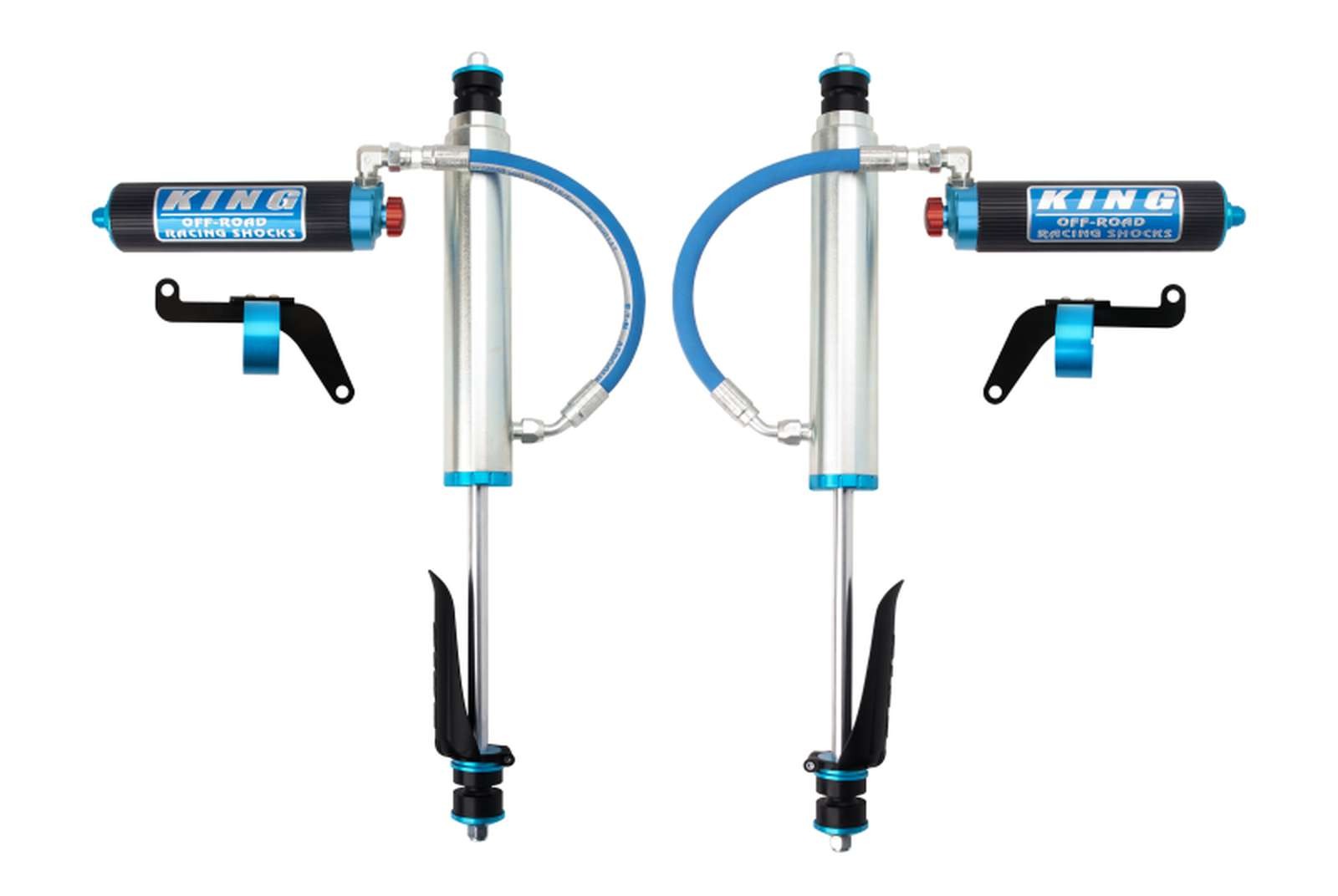 King Shocks 2.5 Performance w/ Fin Piggyback Reservoir Shocks Front Pair for 1997-2010 Nissan Patrol Y61 4WD