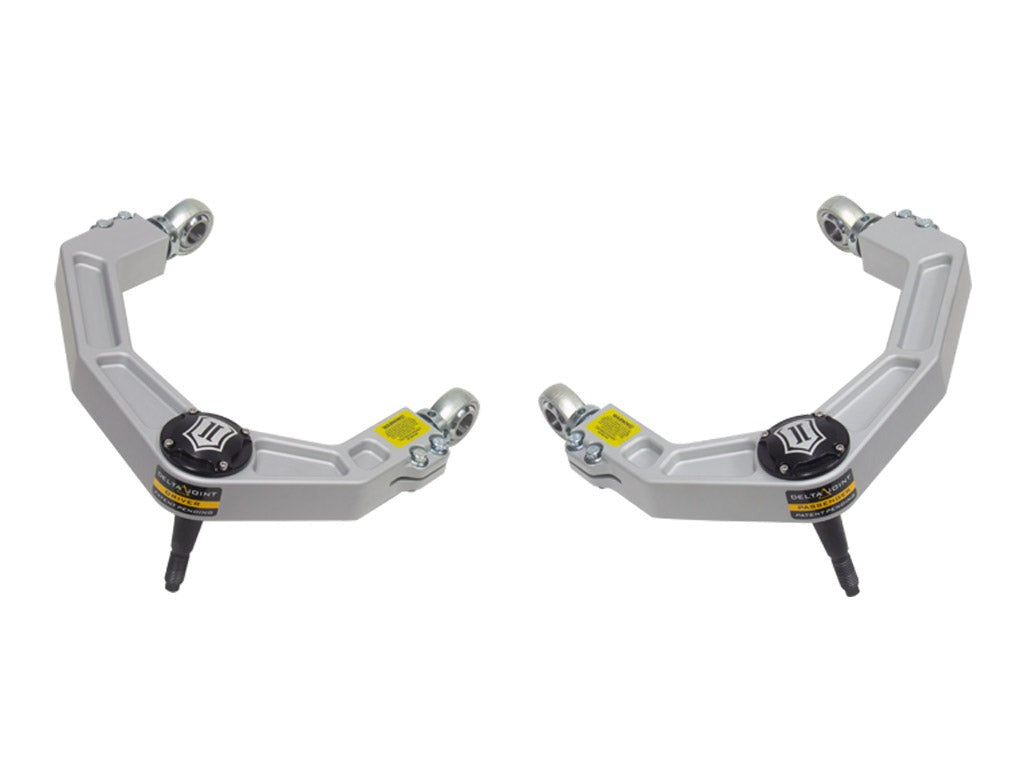 Icon Billet Upper Control Arm Delta Joint Kit w/0-1.25" lift 2021-2026 Ford F-150